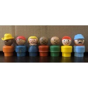 7 Vintage Fisher-Price Little People